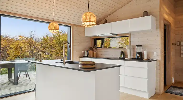 Schönes Ferienhaus mit Meerblick