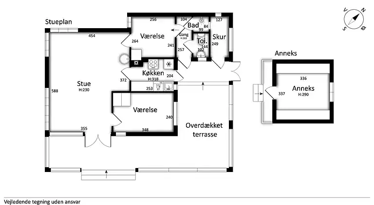 Hyggeligt sommerhus nær strand og natur