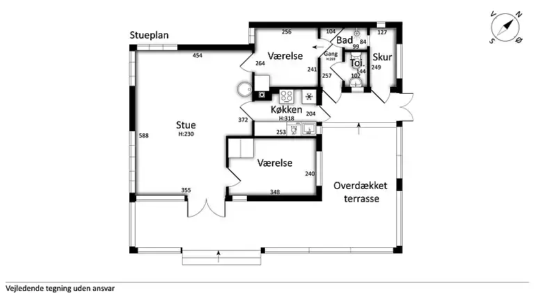 Hyggeligt sommerhus nær strand og natur