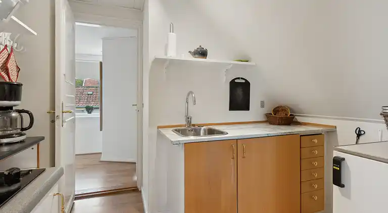 Ferienwohnung am Hafen mit Terrasse und Schuppen