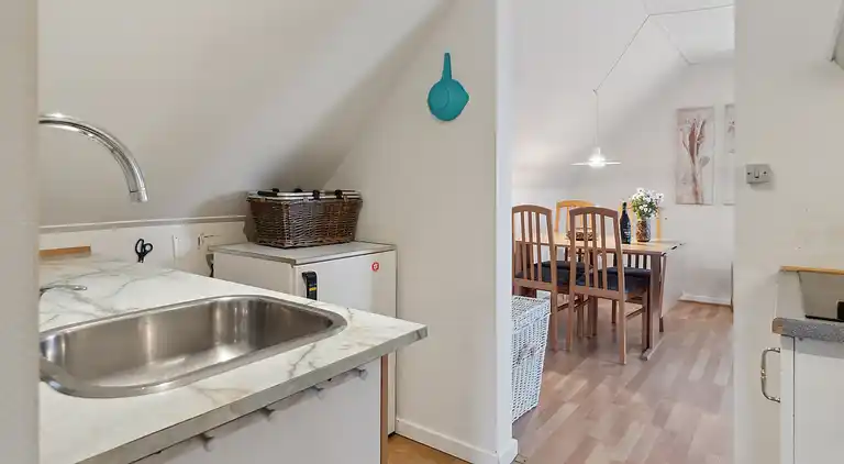 Ferienwohnung am Hafen mit Terrasse und Schuppen