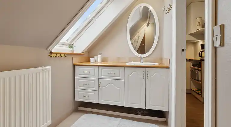 Ferienwohnung am Hafen mit Terrasse und Schuppen