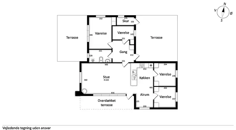 Hyggeligt, ugeneret og tæt på stranden i Lyngsbæk