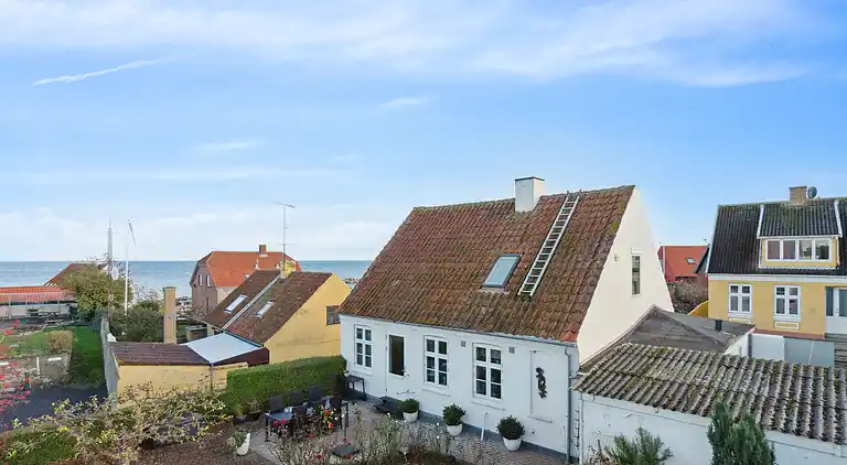 Ferienwohnung am Hafen mit Terrasse und Schuppen