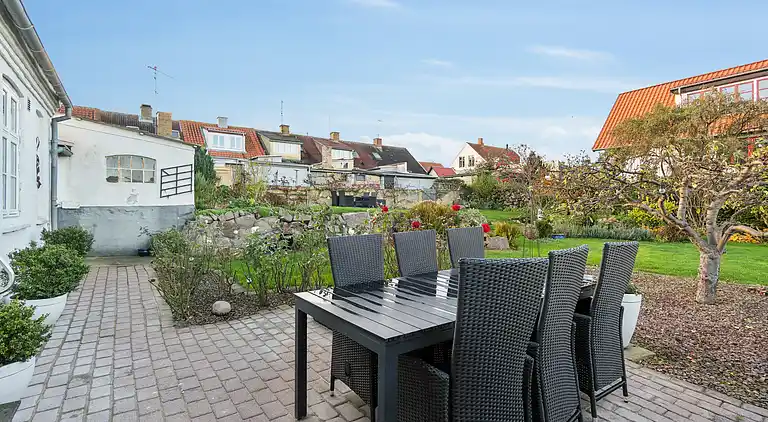 Ferienwohnung am Hafen mit Terrasse und Schuppen