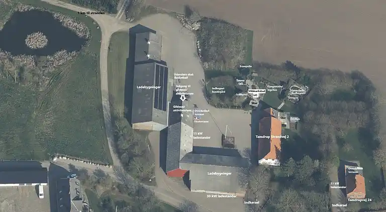 Landidyl med vildmarksbad, sauna og aktivitetsrum