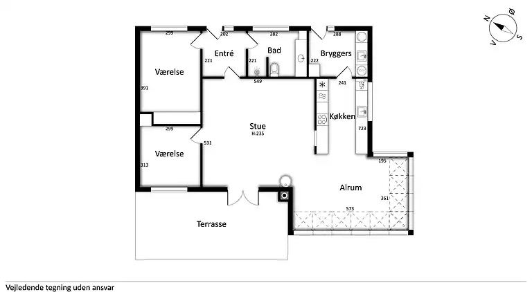 Byhus med Naturen som nabo