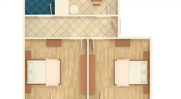 Two bedroom apartment near beach Privlaka (Zadar) (A-666-b)