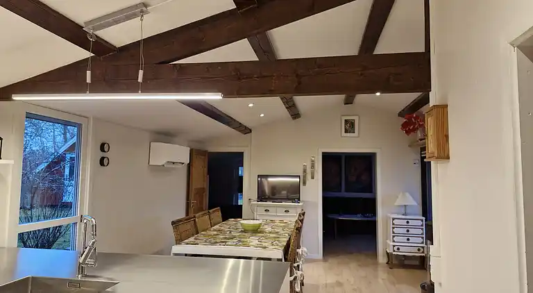 Ruhige Gegend, 1,5 km zum Strand.