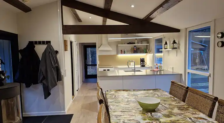 Ruhige Gegend, 1,5 km zum Strand.