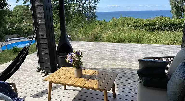 Schönes Ferienhaus mit Meerblick