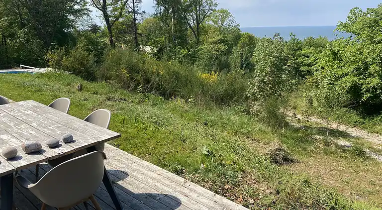 Schönes Ferienhaus mit Meerblick