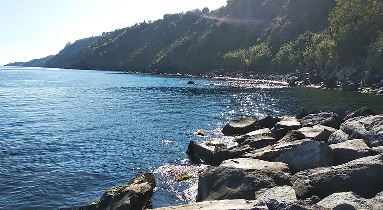 Haus mit Garten in der Nähe des Meeres