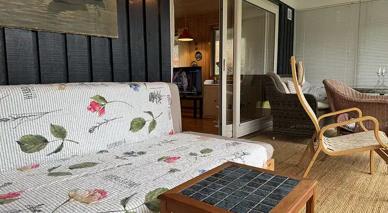 Idyllisches Ferienhaus in Strandnähe