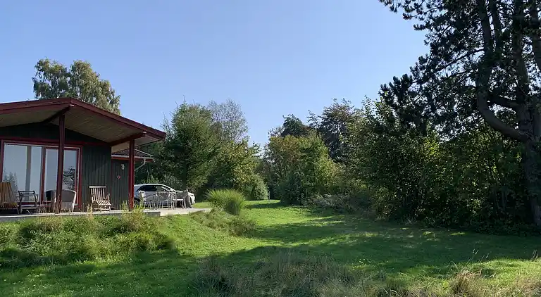 Hyggeligt sommerhus med dejlig udsigt.