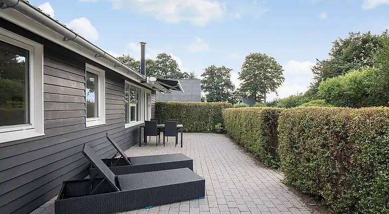 Ferienhaus in strandnähe.