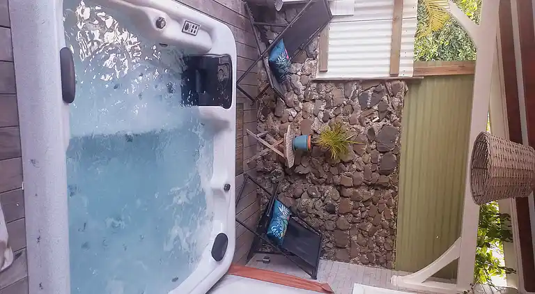 A break is a must at Le Vauclin in your private jacuzzi for