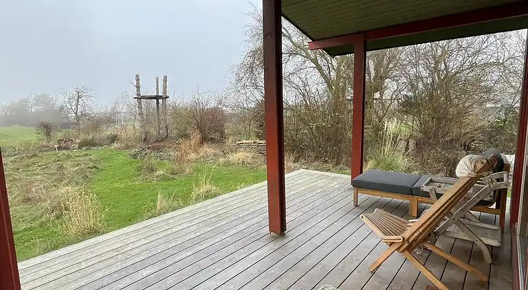 Hyggeligt sommerhus med dejlig udsigt.