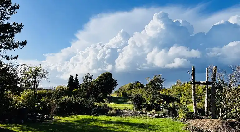Hyggeligt sommerhus med dejlig udsigt.