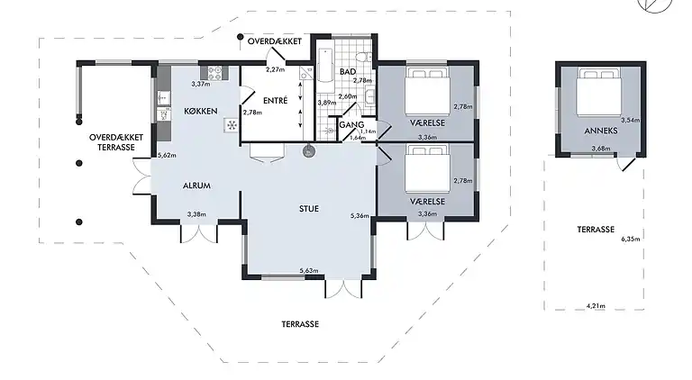 Feriebolig ved Fjellerup Strand
