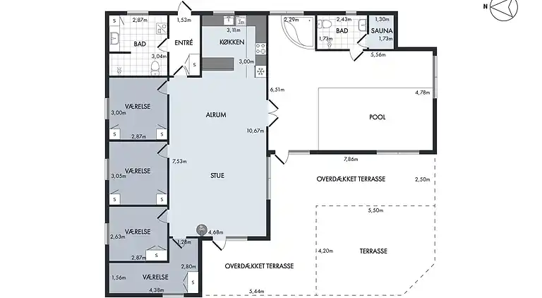Feriebolig ved Egsmark Strand