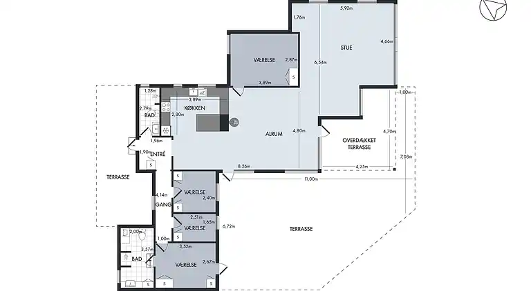 Feriebolig ved Egsmark Strand