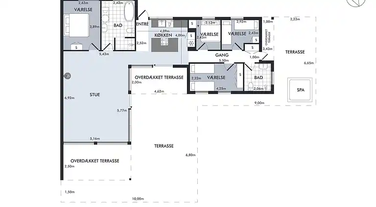 Feriebolig ved Egsmark Strand