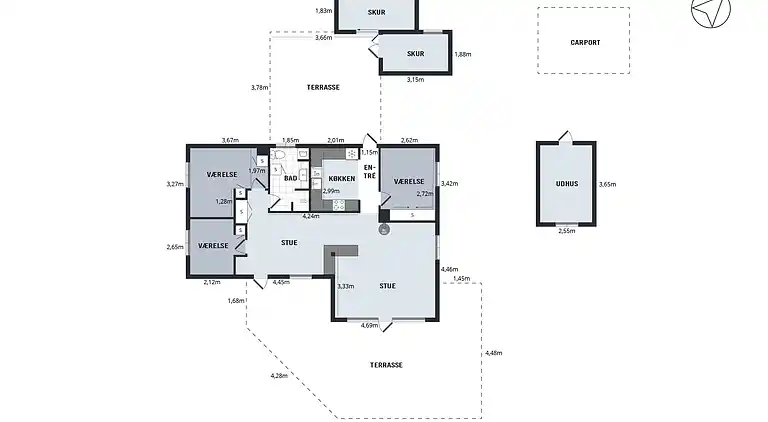 Feriebolig ved Egsmark Strand