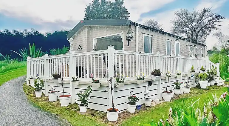 Gemütliche Newquay Lodge mit privatem Whirlpool,