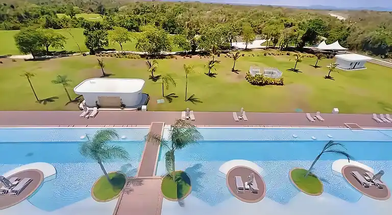 Ph in Cana Rock Star mit Blick auf den Golfplatz und Pool