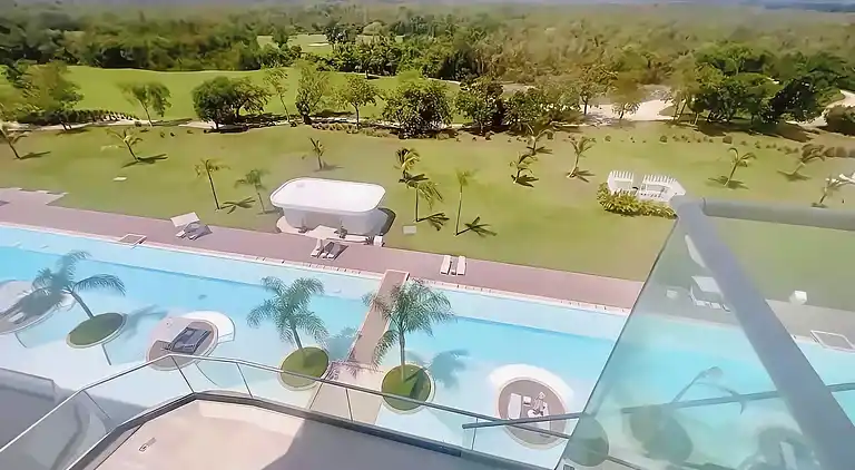 Ph in Cana Rock Star mit Blick auf den Golfplatz und Pool