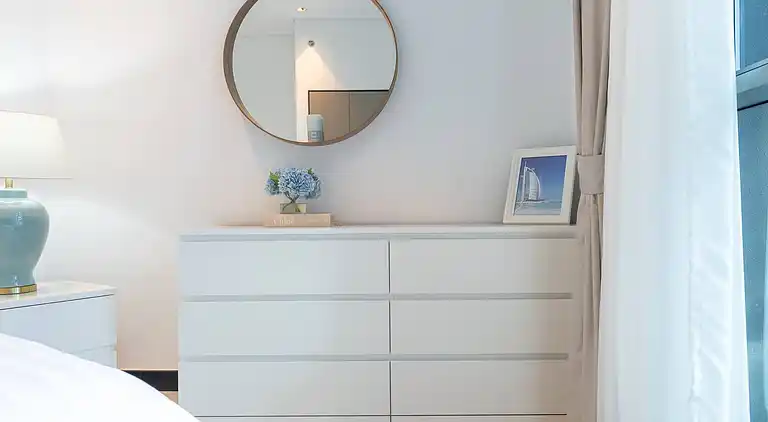 Geräumiges 1-Schlafzimmer, Blick auf Burj, Infinity-Pool und