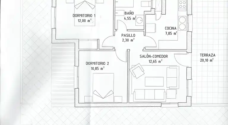 Penthouse an der Costa de la Luz, Klimaanlage, Strand 300