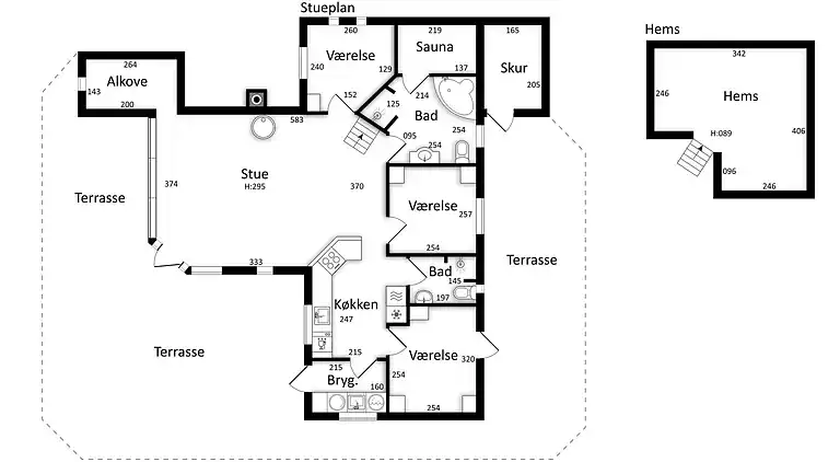 Ferienhaus – Meerblick, Strand und Natur