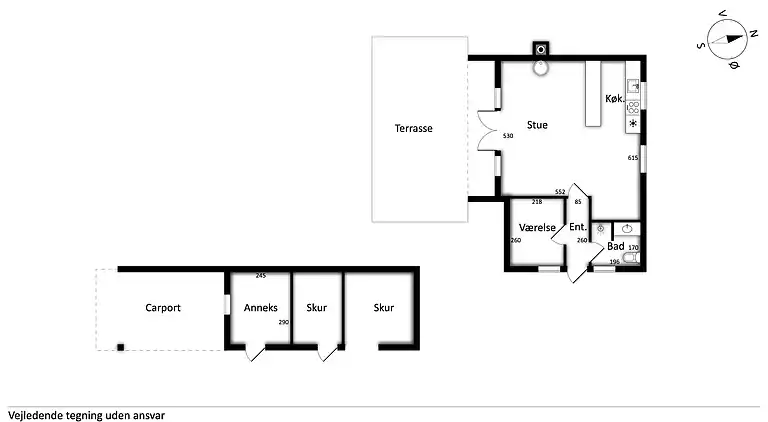 hyggeligt sommerhus med personlig indretning