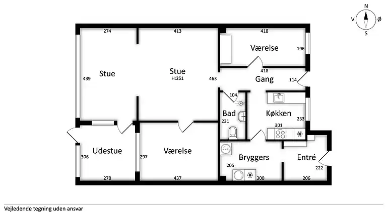 5 per. charming townhouse in Skagen.