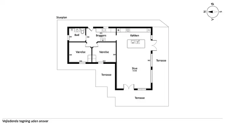 Schönes Ferienhaus mit Meerblick