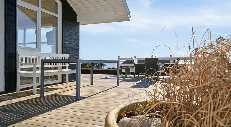 Schönes Ferienhaus mit Meerblick