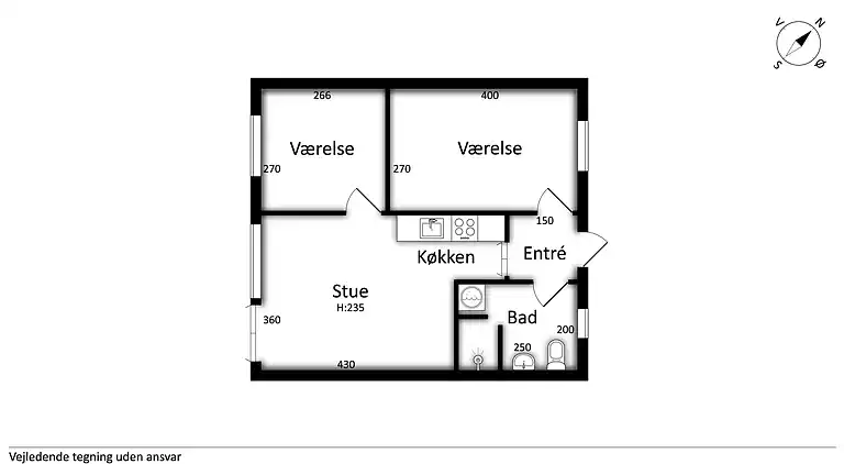 Nyrenoveret ferieperle tæt på strand og natur