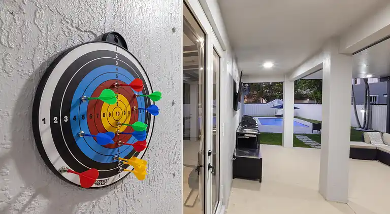 Miami Getaway: Beheiztes Poolhaus und Billardtisch-Villa