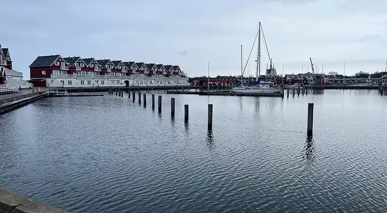 Schönes Ferienhaus mit Blick auf den Hafen
