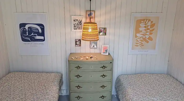 hyggeligt sommerhus med personlig indretning