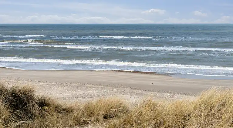 Sommerhausidylle in der ersten Dünenreihe