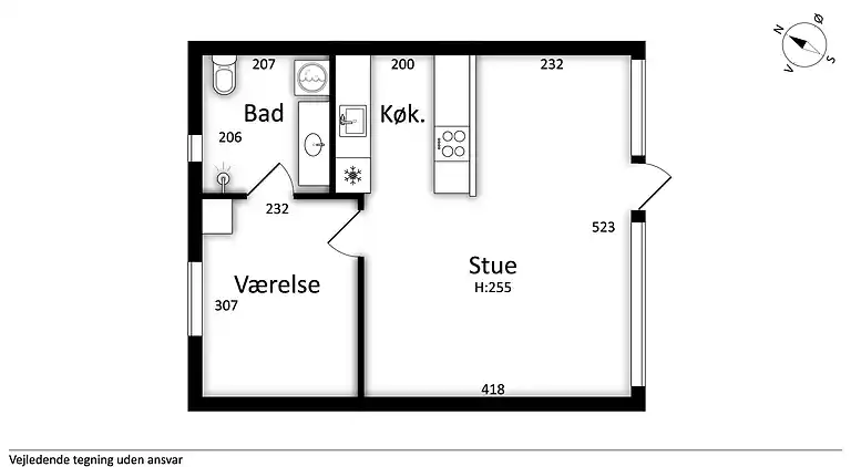 Sommerhausidylle in der ersten Dünenreihe