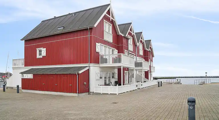 Schönes Ferienhaus mit Blick auf den Hafen
