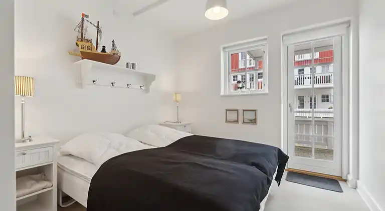 Schönes Ferienhaus mit Blick auf den Hafen