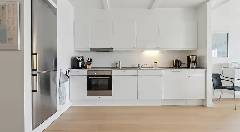 Schönes Ferienhaus mit Blick auf den Hafen