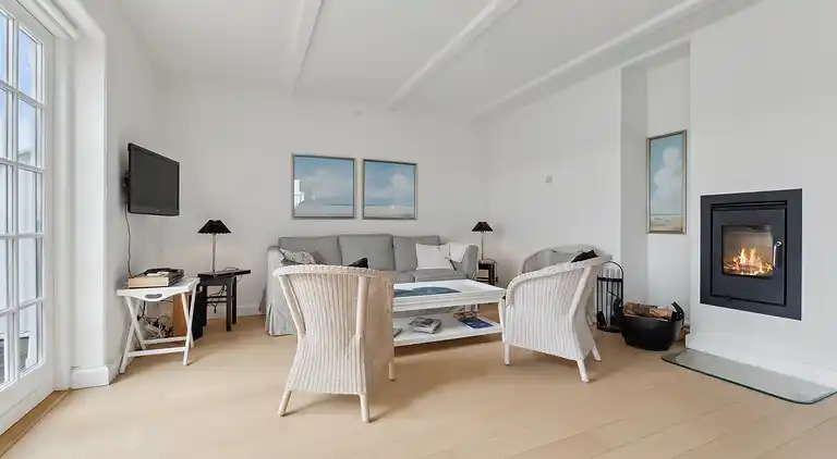 Schönes Ferienhaus mit Blick auf den Hafen