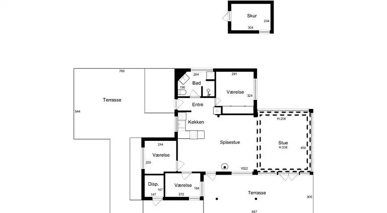 Schönes Ferienhaus mit Meerblick