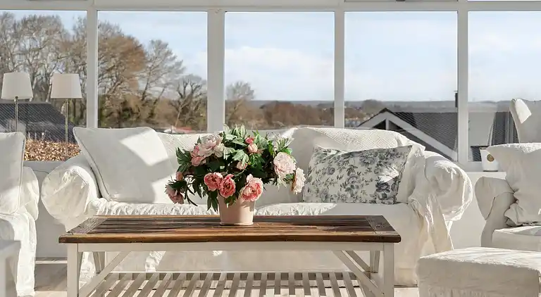 Schönes Ferienhaus mit Meerblick